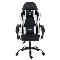 Cadeira Gamer Husky Storm 100, Até 120kg, Almofadas, Reclinável 135º, PU, Preta E Branca - HCG100PTBR
