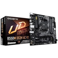 Placa Mãe Gigabyte B550M DS3H AC R2, AMD AM4, Micro ATX, DDR4, RGB, Wi-Fi, Bluetooth, Preto - B550M DS3H AC R2