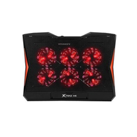 Base com Cooler para Notebook Xtrike Me, com 6 Fans com Ajuste de Velocidade, até 17"", 2x USB, LED ajustável, Preto - FN-811