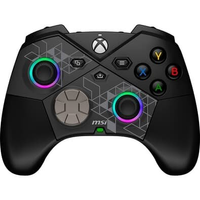 Controle Gamer Sem Fio MSI Force Pro, 2.4 GHz Wireless, Bluetooth, USB 2.0 Tipo-C, PC e Android, Preto - FORCEPROW