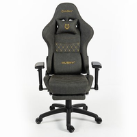 Cadeira Gamer Husky Tempest 4D, Até 145kg, Braços 4D, Almofadas, Reclinável 150º, PU, Descanso para Pés, Cinza - HCG700CZ4D
