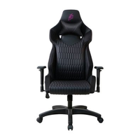 Cadeira Gamer 1STPLAYER WIN101, Até 160kg, Reclinável, com Almofadas, Material PVC, Preta e Rosa - WIN-101-BK