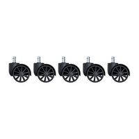 Kit Rodinhas Rodízio (PU 60mm) para Cadeira Gamer Husky Gaming Tempest 500, Tempest 700, Tempest 700 4D, Saucer 800 - KSHPR287