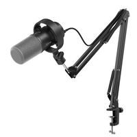 Microfone Dinâmico Fifine K688, Podcast, USB/XLR, Com Braço Articulado, Montagem Contra Choque, Preto - K688CT