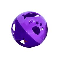 Brinquedo Bola de Plástico para Gato com Guizo Lilás Savana - Único