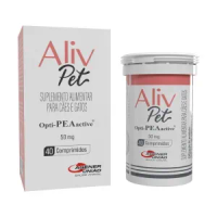 Suplemento para Cães e Gatos Aliv Pet 50mg - 40 Comprimidos