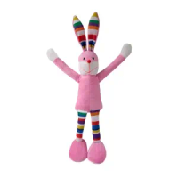 Brinquedo Pelúcia Coelho Pernudo Rosa Fabrica Pet - Único