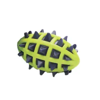 Mordedor Bola de Futebol Americano com Cravos Tex Pets Verde - Único