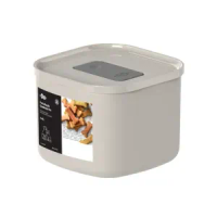 Porta Ração Quadrado Bege Ou - 450 ml