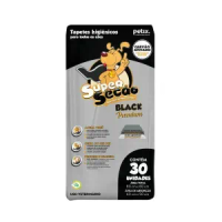 Tapete Higiênico Super Secão Black Premium 80x60cm - 30 unidades