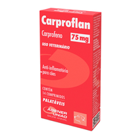 Anti-inflamatório Carproflan 75mg - 14 comprimidos