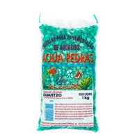 Cascalho para Aquário Quartzo Nº 2 Aqua Pedras Verde Escuro - 1 kg