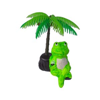 Enfeite Sapo Coqueiro Decorado Trema - Único
