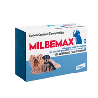 Vermífugo Milbemax C Cães até 5kg - 2 comprimidos