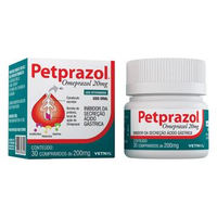 Petprazol 20mg Antiácido para cães e Gatos - 30 cápsulas