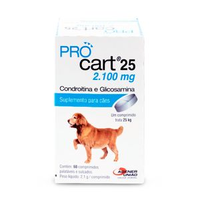 Pro Cart 25 Regenerador Articular Cães - 60 comprimidos