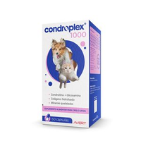 Condroplex 1000 Suplemento Avert para Cães e Gatos - 60 cápsulas