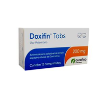 Doxifin 200mg Tabs Antimicrobiano para Cães e Gatos - 12 comprimidos