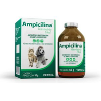 Ampicilina Vet Oral Antibiótico Bactericida - 50 g