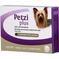Vermífugo Petzi Plus 350mg Ceva - 4 Comprimidos
