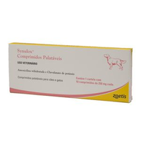 Synulox 250mg Antibiótico para Cães e Gatos - 10 comprimidos