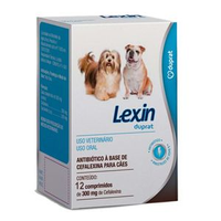 Lexin 300mg Antibiótico Duprat - 12 comprimidos