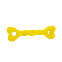 Brinquedo Halteres Coração LCM Amarelo