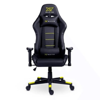 Cadeira Gamer XT Racer Attack, Até 120Kg, Reclinável, Com Almofadas, Cilindro de Gás Classe 4, Couro PU, Preta e Amarela - XTR-052