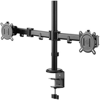 Suporte de Mesa Articulado para 2 Monitores de 13" a 32" One For All, com Ajustes Ergonômicos, Preto - DM2210