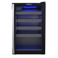 Adega Venax Piubella 24 Garrafas Preto - 220V