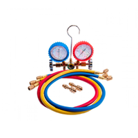 Kit Manifold com Visor e Jogo de Mangueiras 5/16 pol 90cm para R410/R22/134/404 Hulter HT5536HF