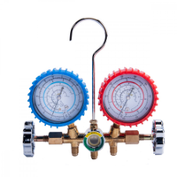 Kit Manifold com Visor e Jogo de Mangueiras 1/4 pol 90cm para R22/134/404/407 Dugold DG536GP