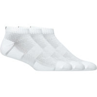 Meia ASICS Practice Ankle 3 Pack - Unissex - Branco