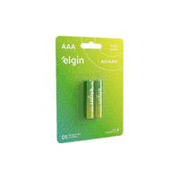 Pilha Elgin Alcalina AAA 1,5V Blister 2 Unidades