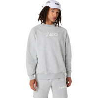 Blusa ASICS Logo Fleece Crew-Neck - Cinza
