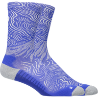 Meia Fujitrail Graphic Crew - Azul/Creme