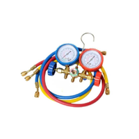 Kit Manifold com Visor e Jogo de Mangueiras 1/4 pol 90cm para R134/R22/R290/R600 Hulter DG5MF-DOMF