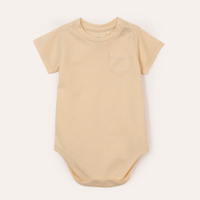 Body de algodão infantil texturizado bege