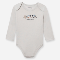 Body de algodão infantil mickey e amigos verde