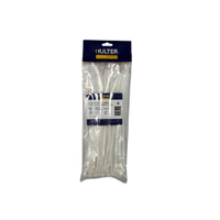 Abraçadeira Nylon 200mm X 3,6mm Branco 100 Un Hulter