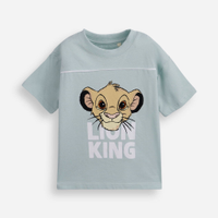 Camiseta infantil de algodão simba verde