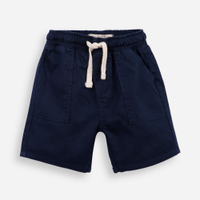 Bermuda infantil sarja com bolsos azul