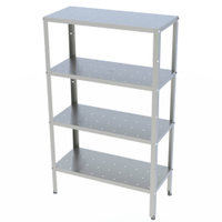 Estante Progás Para Câmara Fria Com 4 Prateleiras 240kg Branco PREST-004EPOXI