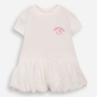 Vestido balonê infantil de algodão hello kitty off white