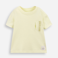 Camiseta infantil com algodão e bolso embutido verde