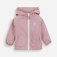 Jaqueta infantil corta vento rosa