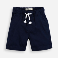 Bermuda infantil de algodão com cós elástico azul