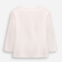 Camiseta de algodão infantil off white