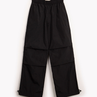 Calça parachute infantil com bolsos preta