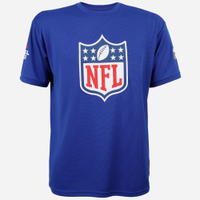 Camiseta juvenil manga curta nfl azul